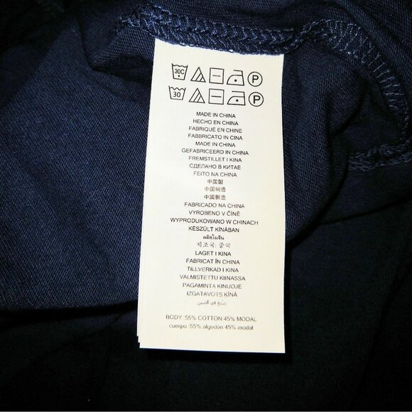 MICHAEL KORS Top True Navy Women Size Large Bell Sleeve Crew Neck - Picture 5 of 6